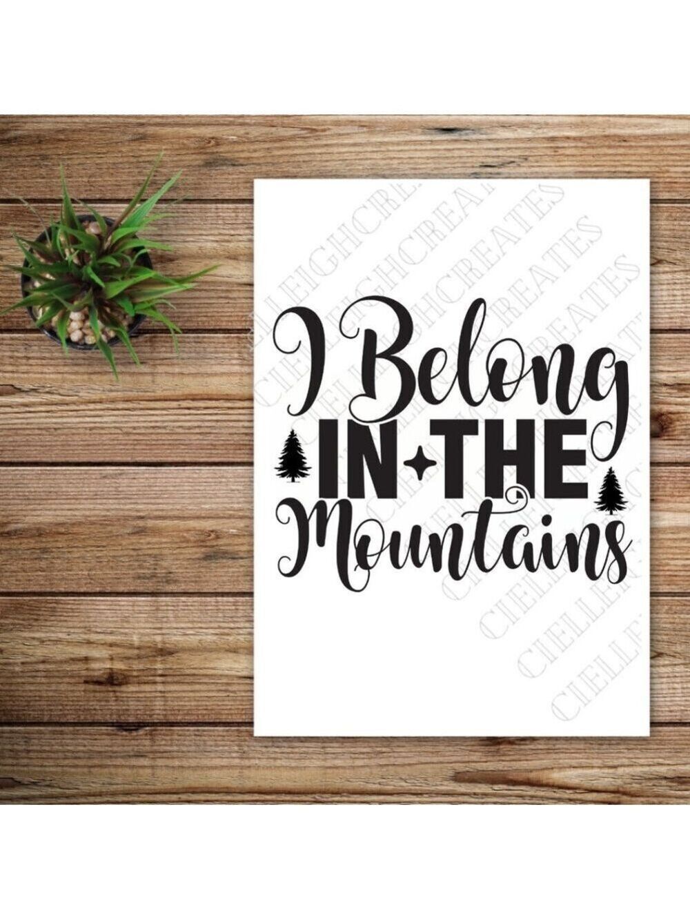 *2 for $20* I Belong In The Mountains vinyl decal Sticker